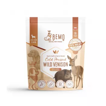 BEMO kylmäpuristettu kuivaruoka riistalihalla koirille - 3kg