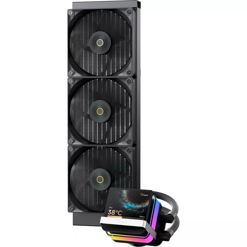 Ocypus Sigma L36 PRO AIO neste-CPU-jäähdytin 360mm ARGB musta