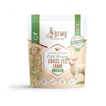 BEMO kylmäpuristettu laidunlammas - kuivaruoka koirille - 3kg