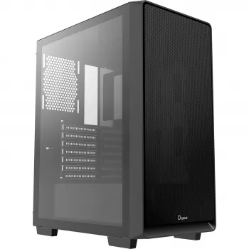 Ocypus Gamma C60 musta Mid-Tower PC-kotelo karkaistun lasin sivupaneelilla