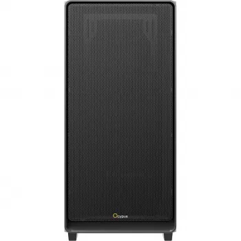 Ocypus Gamma C60 musta Mid-Tower PC-kotelo karkaistun lasin sivupaneelilla