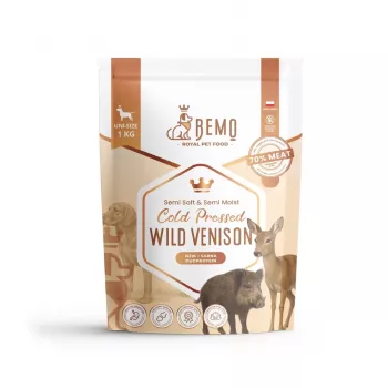 BEMO Kylmäpuristettu kuivaruoka koirille riistalihalla - 1kg