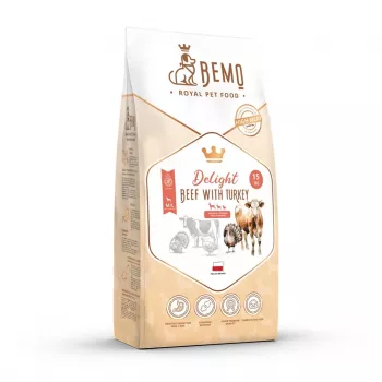 BEMO Delight nauta kalkkunalla kuivaruoka koirille 15kg