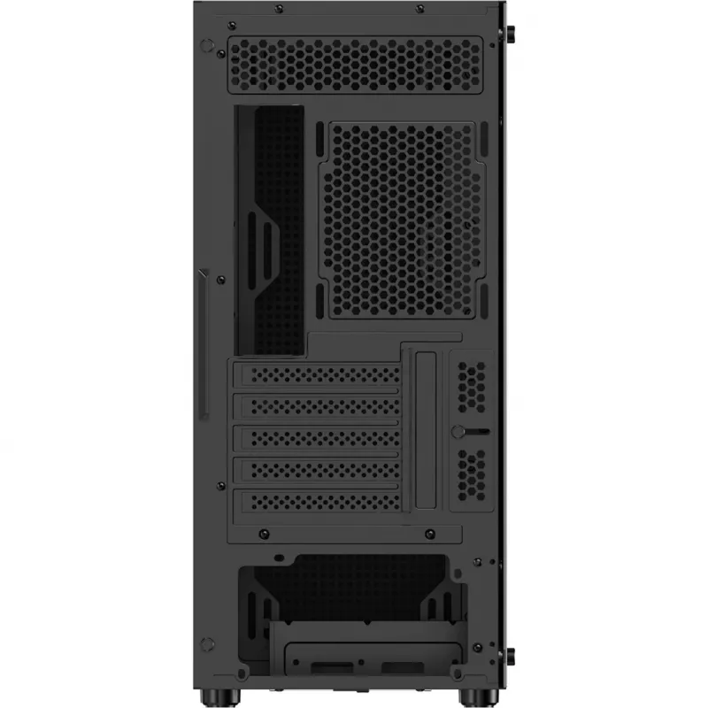 Ocypus Gamma C50 musta Mid-Tower PC-kotelo karkaistulla lasisivupaneelilla
