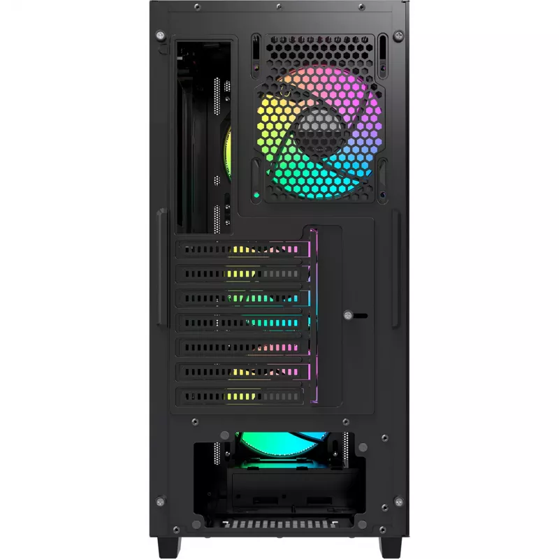 Ocypus Gamma C60 ARGB Mid-Tower PC-kotelo - karkaistu lasi, musta