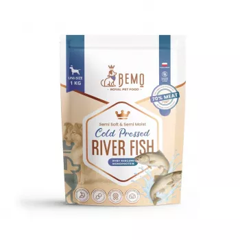 BEMO Kylmäpuristettu jokikala Mono kuivaruoka koirille 1kg