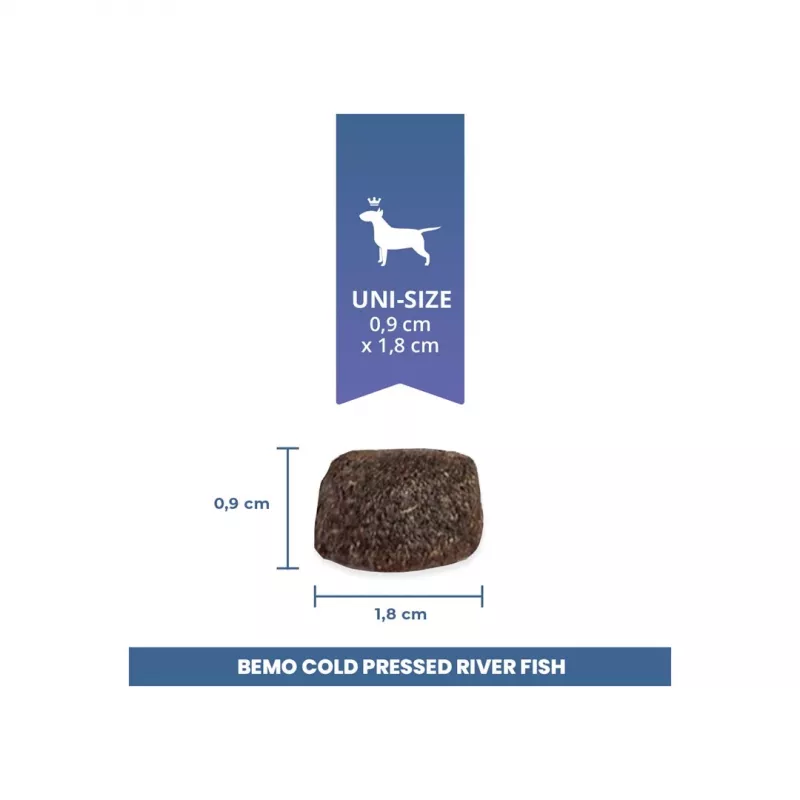 BEMO Kylmäpuristettu jokikala Mono kuivaruoka koirille 1kg