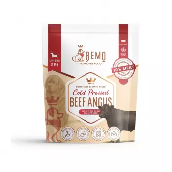 BEMO Kylmäpuristettu nauta Angus Mono kuivaruoka koirille 3kg