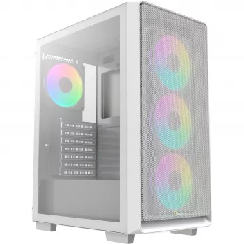Ocypus Gamma C60 ARGB valkoinen Mid-Tower-kotelo karkaistusta lasista