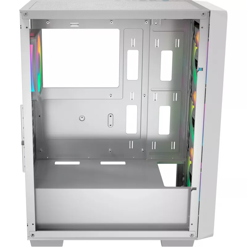 Ocypus Gamma C60 ARGB valkoinen Mid-Tower-kotelo karkaistusta lasista