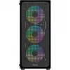 Ocypus Gamma C50 ARGB musta kotelo karkaistusta lasista Mid-Tower