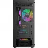 Ocypus Gamma C50 ARGB musta kotelo karkaistusta lasista Mid-Tower
