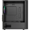 Ocypus Gamma C50 ARGB musta kotelo karkaistusta lasista Mid-Tower