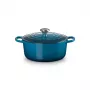 Le Creuset Signature pyöreä valurautapata, 26 cm, 5,3 L, Marseille sininen