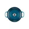 Le Creuset Signature pyöreä valurautapata, 26 cm, 5,3 L, Marseille sininen