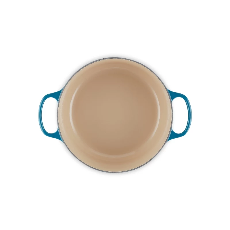 Le Creuset Signature pyöreä valurautapata, 26 cm, 5,3 L, Marseille sininen