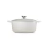LE CREUSET pyöreä pata emaloidusta valuraudasta 34cm 12L kerma