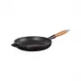 LE CREUSET valurautapaistinpannu puukahvalla Ø28cm matta musta