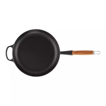 LE CREUSET valurautapaistinpannu puukahvalla Ø28cm matta musta