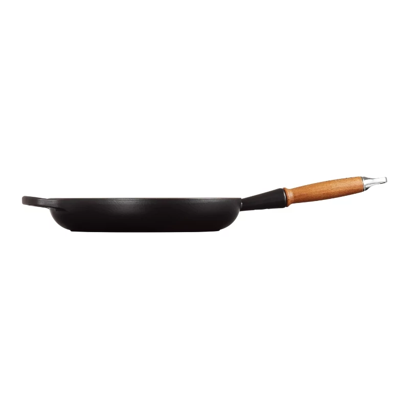 LE CREUSET valurautapaistinpannu puukahvalla Ø28cm matta musta