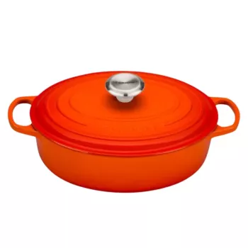 Le Creuset valurautainen soikea pata 27cm 3,4L vulkaaninen oranssi