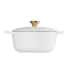LE CREUSET valurautainen pyöreä kattila 24cm 4,2L valkoinen