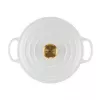 LE CREUSET valurautainen pyöreä kattila 24cm 4,2L valkoinen