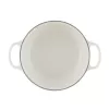 LE CREUSET valurautainen pyöreä kattila 24cm 4,2L valkoinen