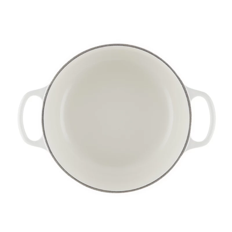 LE CREUSET valurautainen pyöreä kattila 24cm 4,2L valkoinen