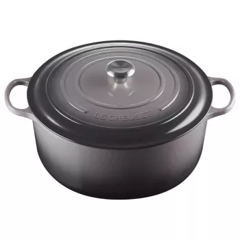 LE CREUSET valurautainen pyöreä pata 34cm 12L harmaa