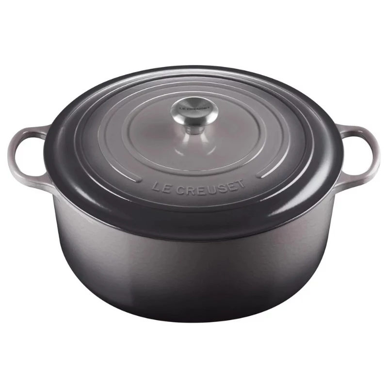 LE CREUSET valurautainen pyöreä pata 34cm 12L harmaa