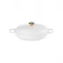 LE CREUSET matala valurautapata 30 cm 3,5L valkoinen