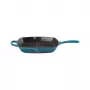 Le Creuset valurautainen neliömäinen grillipannu 26x26 cm sininen