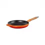 Le Creuset valurautainen paistinpannu puukahvalla 28 cm volcanic oranssi