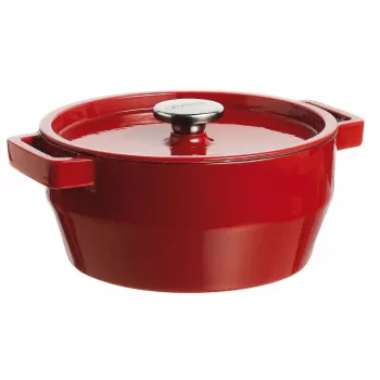 Pyrex valurautainen pyöreä uunivuoka 2,2L Ø20cm punainen