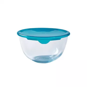 PYREX lasinen sekoituskulho kannella 2,3L Ø21cm