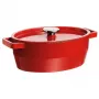 Pyrex valurautainen uunivuoka soikea 5,8L punainen 33x25cm
