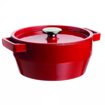 Pyrex valurautakattila 3,6L pyöreä Ø24cm punainen
