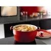 Pyrex valurautakattila 3,6L pyöreä Ø24cm punainen