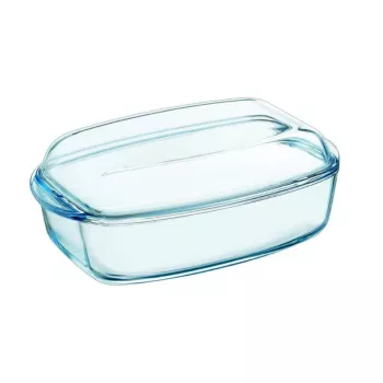 PYREX lasiastia kannella 4,5L suorakaiteen muotoinen Essentials 33x20x14cm