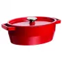 Pyrex valurautainen uunivuoka soikea 3,8L punainen 29x21cm