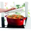 Pyrex valurautainen uunivuoka soikea 3,8L punainen 29x21cm