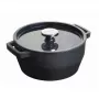 Pyrex valurautapata 6,8L pyöreä 28cm harmaa
