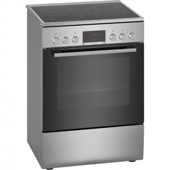 Bosch HKR39C250 Serie 4 vapaasti sijoitettava sähköliesi keraamisella keittotasolla, ruostumaton teräs