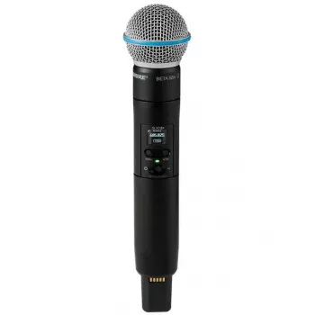 Shure SLXD2+/B58=-G65 käsilähetin Beta 58A -mikrofonilla (470-606 MHz)