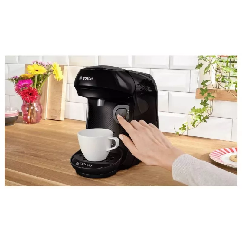 Bosch TAS102E TASSIMO Happy monijuoma-pod-kahvinkeitin - Friendly Black