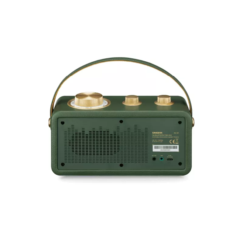 Sangean RA-101 kannettava Bluetooth-kaiutin Forest Gold