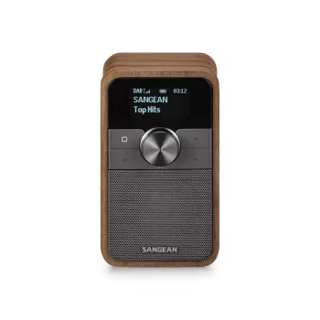 Sangean DDR-8 kannettava DAB+ -radio aidolla pähkinäpuuviilulla