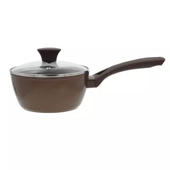 NEWILL Natura kastikekattila lasikannella 18 cm induktio ruskea