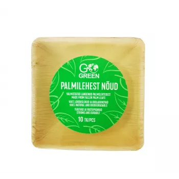 GOGREEN palmulehtikulhot Go Green 13x13cm 10 kpl